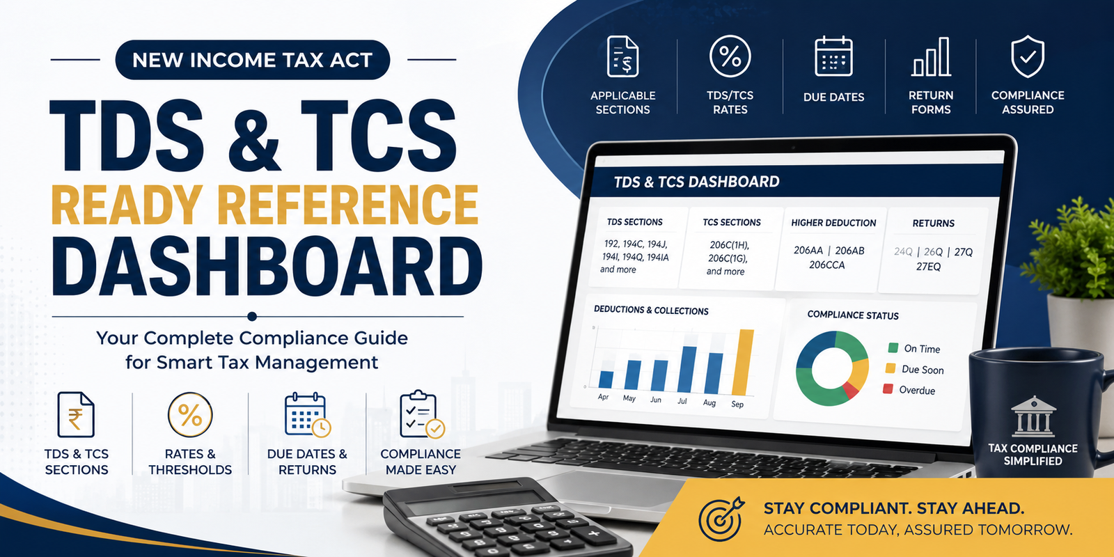 TDS & TCS Ready Reference Dashboard under the New Income Tax Act – A Complete Practical Guide for Tax Professionals and Businesses